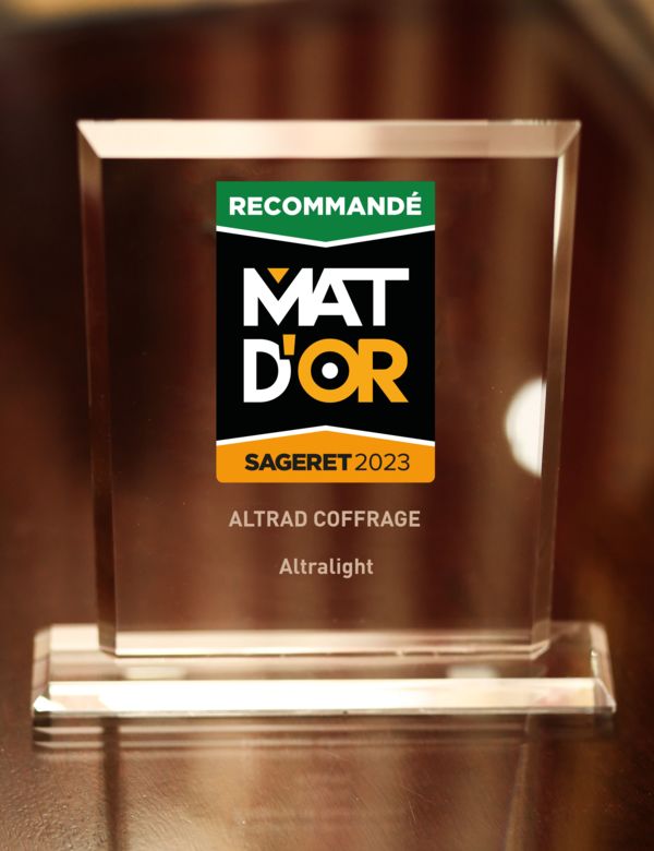 Altralight rewarded by the MAT D'OR 2023